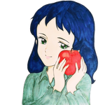セーラとリンゴ(背景無し版)